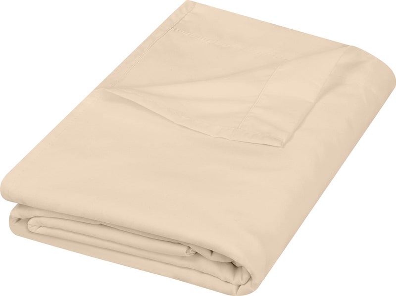 Utopia Bedding Flat Sheet?- Soft Brushed Microfiber Fabric - Shrinkage & Fade Resistant Top Sheet - Easy Care - 1 Flat Sheet Only (King  Beige)