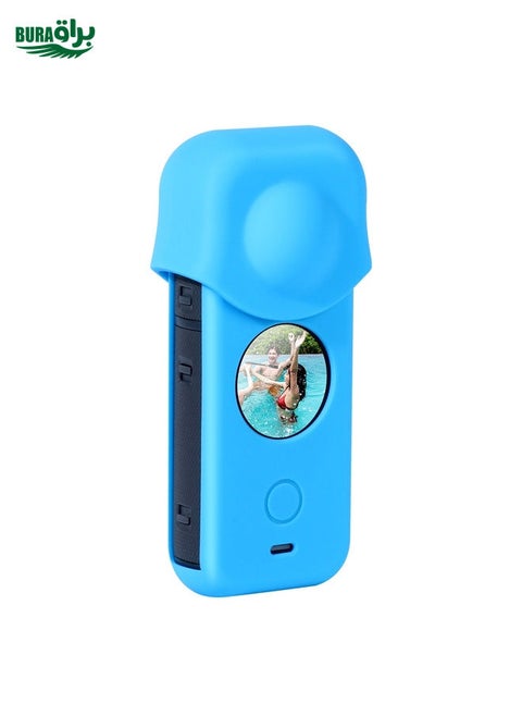 Full Body Dust-proof Silicone Protective Case for Insta360 ONE X2(Blue)