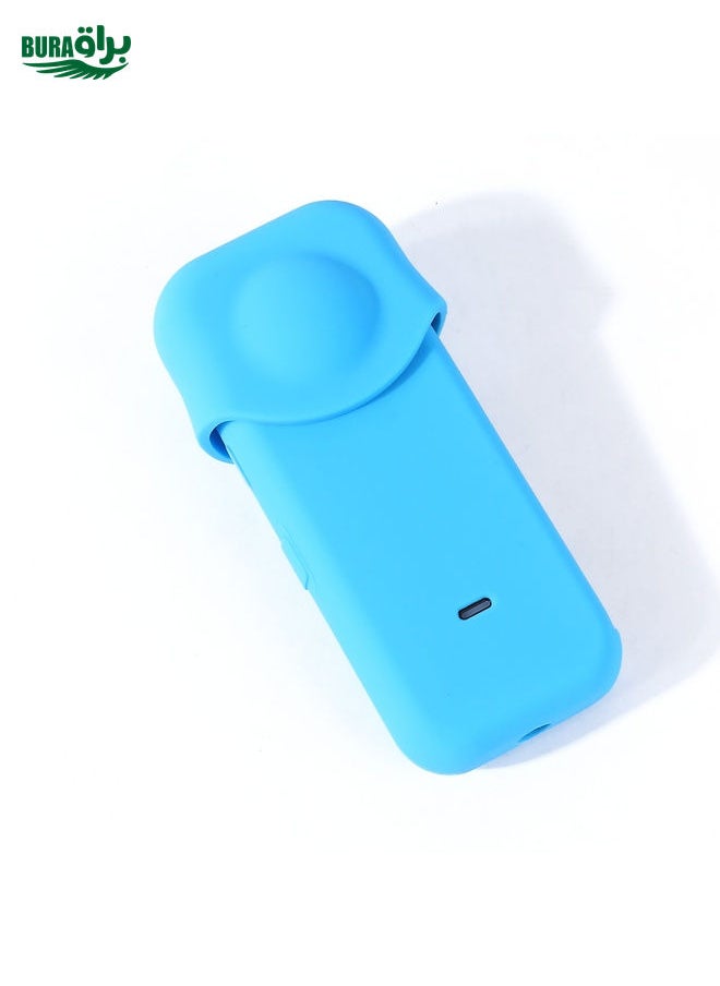 BURAQ Full Body Dust-proof Silicone Protective Case for Insta360 ONE X2(Blue)  - Image 3
