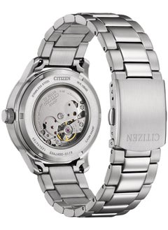 CITIZEN Mechanical Mens Watch NJ0191-83X – Champagne-Toned Dial with Date Display, Stainless Steel Case and Bracelet, 40mm, Calibre 8210, Automatic, 100M WR  - Image 3