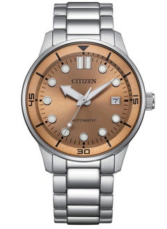 CITIZEN Mechanical Mens Watch NJ0191-83X – Champagne-Toned Dial with Date Display, Stainless Steel Case and Bracelet, 40mm, Calibre 8210, Automatic, 100M WR  - Image 1