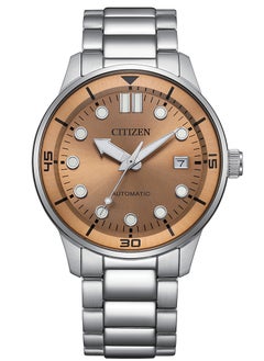 CITIZEN Mechanical Mens Watch NJ0191-83X – Champagne-Toned Dial with Date Display, Stainless Steel Case and Bracelet, 40mm, Calibre 8210, Automatic, 100M WR  - Image 4