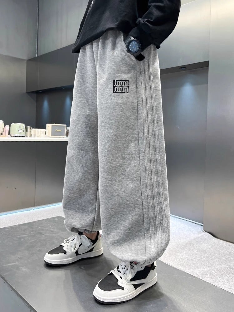 Children'S Sports Pants 2025 New Boys' Spring Middle And Big Children'S Casual Pants Wide Leg Loose Trendy Pants - Image 5
