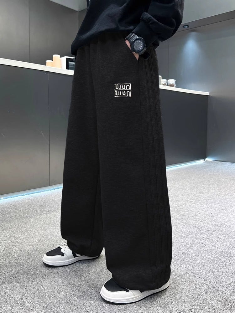 Children'S Sports Pants 2025 New Boys' Spring Middle And Big Children'S Casual Pants Wide Leg Loose Trendy Pants - Image 4