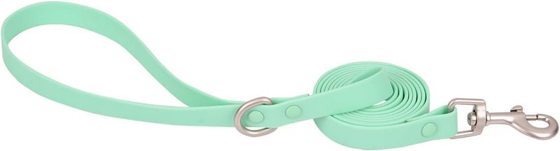 Ovale Waterproof Dog Collar Leash Set, Durable and Easy to Clean, 5 ft Matching Leash, for Small Dogs.(S, Light Green) - Image 3