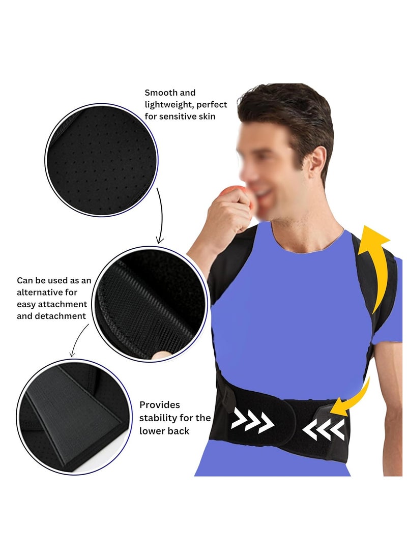 اترجسز مرة أخرى مصحح ، ذكر و أنثى الموقف مصحح ، مرة أخرى دعم مصحح ، أعلى الظهر مصحح الجسم والرقبة والكتفين الموقف المدربين ، تخفيف الألم ، تصحيح الظهر ( حجم كبير ) - Image 3