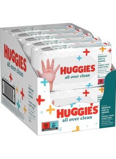 هاجيز مناديل Huggies Natural Baby All Over Clean Aloe Vera، عبوة من 10 قطع × 56 (560 منديل)  - Image 1