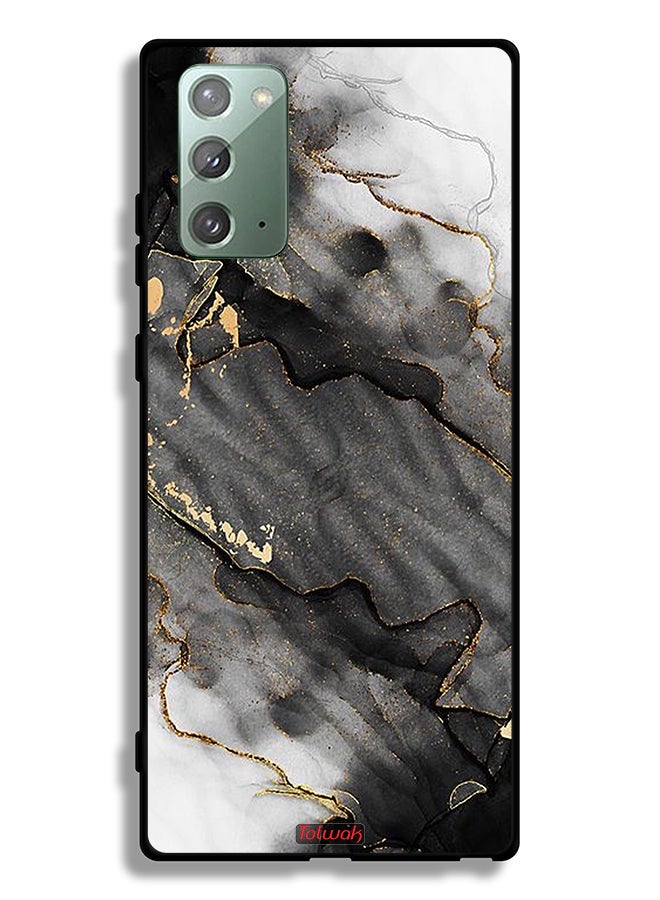 Tolwak Samsung Galaxy Note 20 4G Protective Case Cover Glitter Marble - Image 2