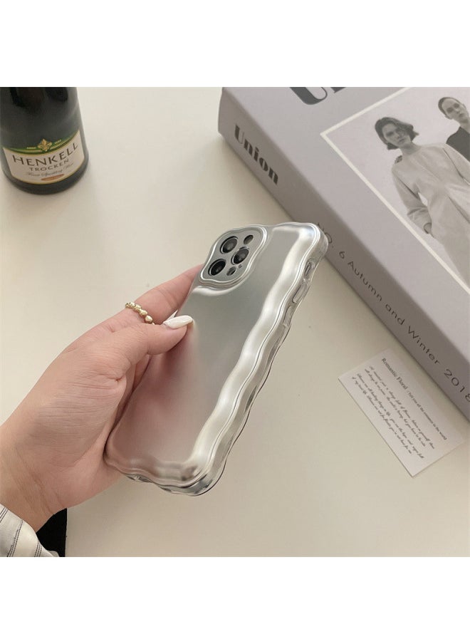 Generic - Digital Computer/For Iphone Protective Case - Aesthetic Floral Design - Shockproof Drop Protection Scratch Resistant-Color:Dissolve Airbag [Silver]]-Applicable Model:For Iphone 14Pro - Image 1