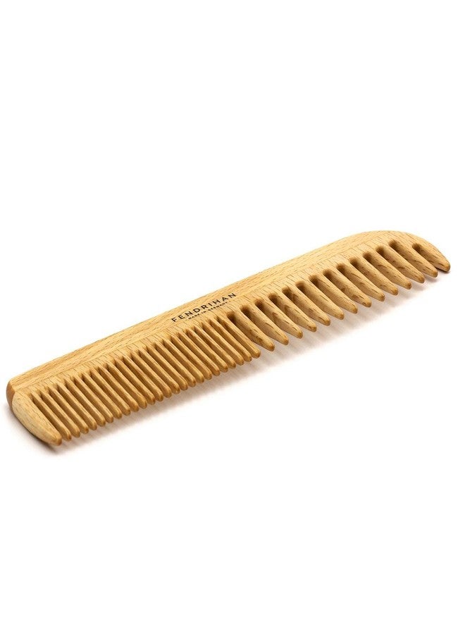 Fendrihan Beechwood Men's Comb with Rounded Teeth 7" (Made in Germany) - Image 2