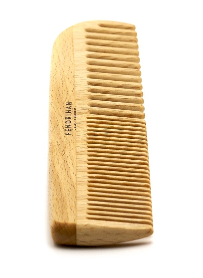 Fendrihan Beechwood Men's Comb with Rounded Teeth 7" (Made in Germany) - Image 3