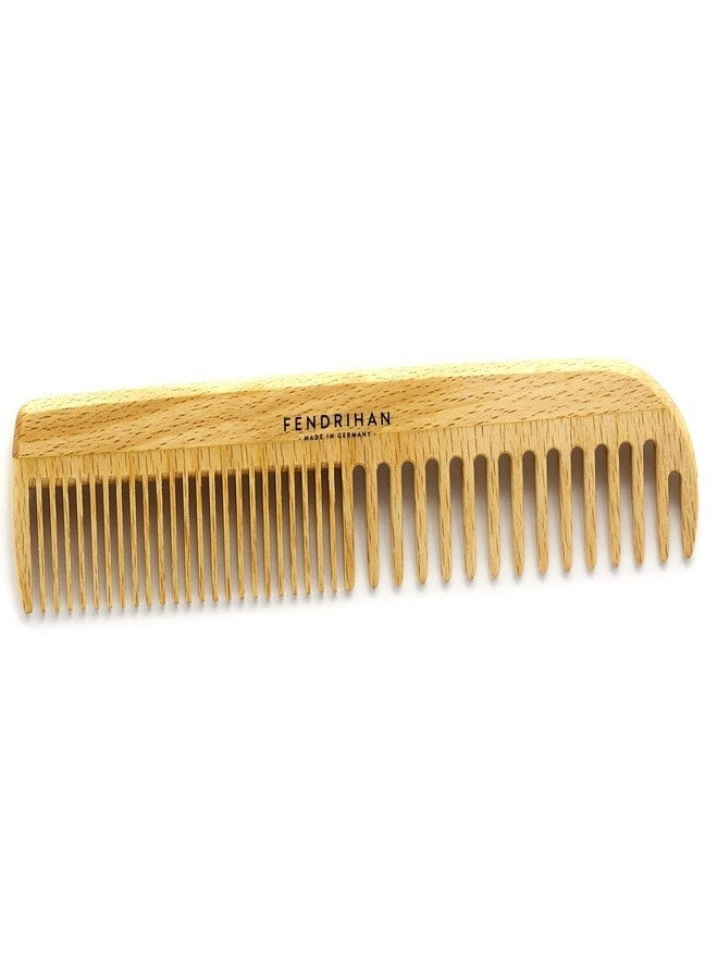 Fendrihan Beechwood Men's Comb with Rounded Teeth 7" (Made in Germany) - Image 1