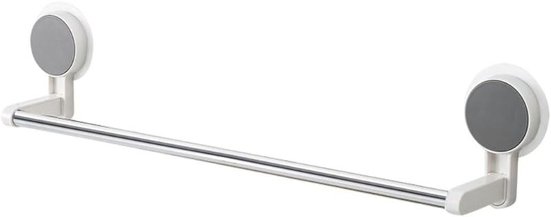 VernoCraft VernoCraft Strong Adhesive Wall Mounted Towel Holder - Plastic Frame with Iron Rod for Kitchen, Bathroom, Toilet, Shower - No Drilling Required (Pack of 1) - Image 1