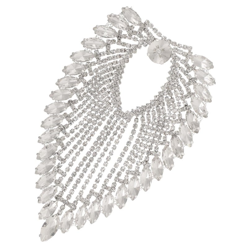 Crystal Heart Applique Patch with Tassel for Clothing and Crafting Accessories - Image 2