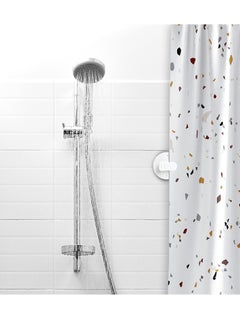 Excefore EXCEFORE 10 Pack Shower Curtain Clips, Self Adhesive Shower Curtain Clips, Self Adhesive Shower Curtain Weight Clip, for Shower Hanging Camper Home Decoration Indoor and Outdoor  - Image 1