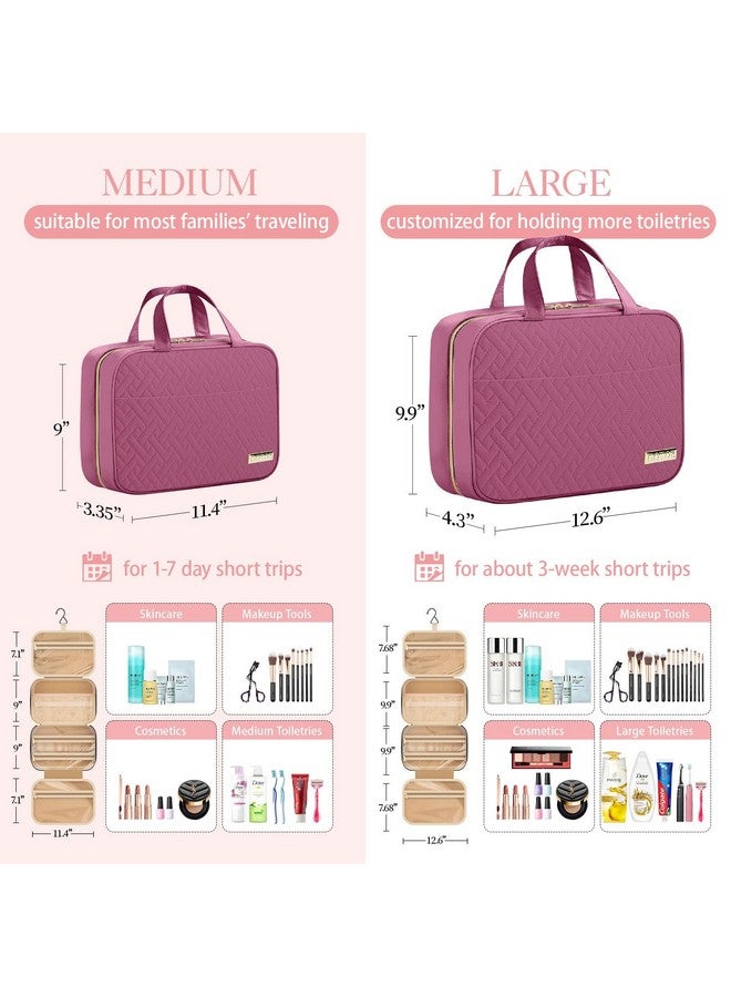 HOTOR Travel Toiletry Bag - Toiletry Bag w/Hanging Hook - Spacious Toiletry Bag for Women & Men, Makeup Bag/Big Comparment, Waterproof for Travel Accessories, Travel Essentials, Medium - Image 2
