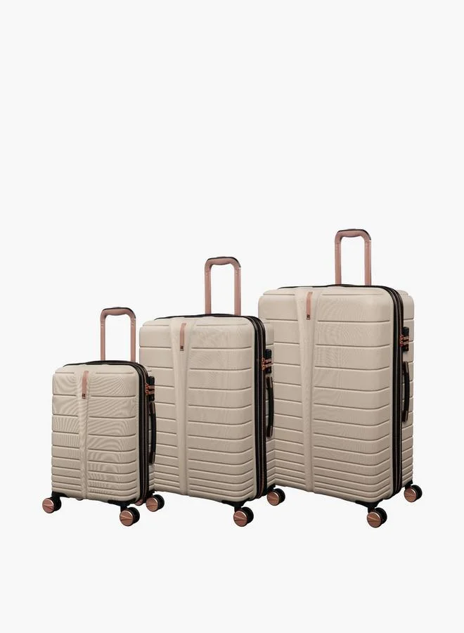 إت Striped Hardcase Luggage Trolley With Retractable Handle