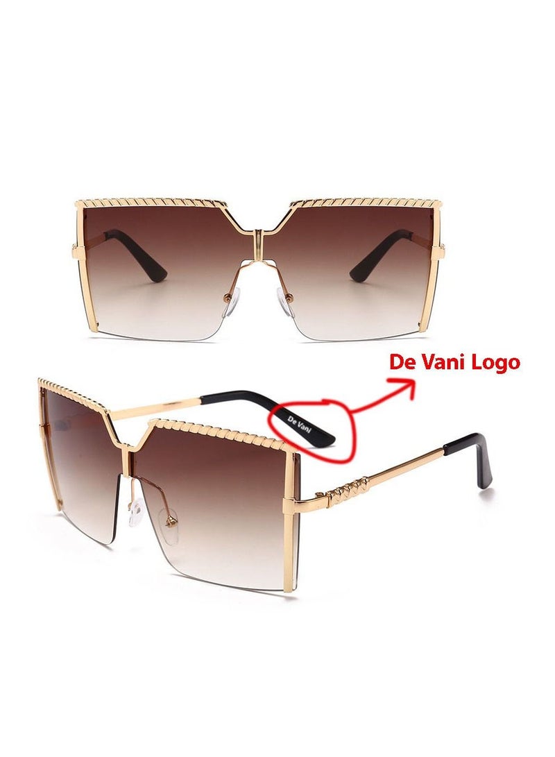 دي فاني نظارة شمسية للنساء من دي فاني إطار ذهبي - Image 2