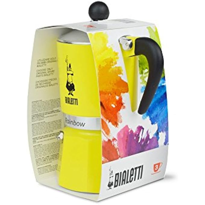 بياليتي قوس قزح كافيتييرا كولوراتا ألومينيو جيالو 3 تازي - Image 4