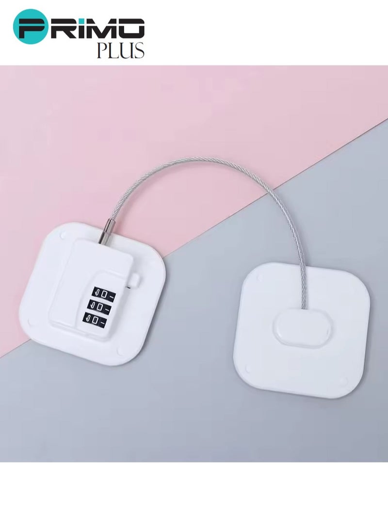 بريمو بلس لاصق قفل أمان للأطفال مزود بكلمة مرور للثلاجة ,نافذة الباب والخزانة - Image 1