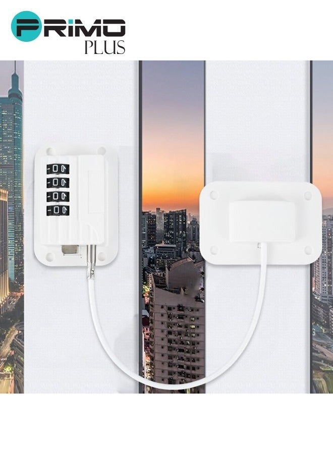 بريمو بلس لاصق قفل أمان للأطفال مزود بكلمة مرور للثلاجة ,نافذة الباب والخزانة - Image 4