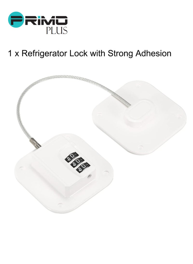 بريمو بلس لاصق قفل أمان للأطفال مزود بكلمة مرور للثلاجة ,نافذة الباب والخزانة - Image 2