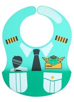 Marcus & Marcus Wide Coverage Silicone Bib - Little Pilot (Ollie)  - Image 1