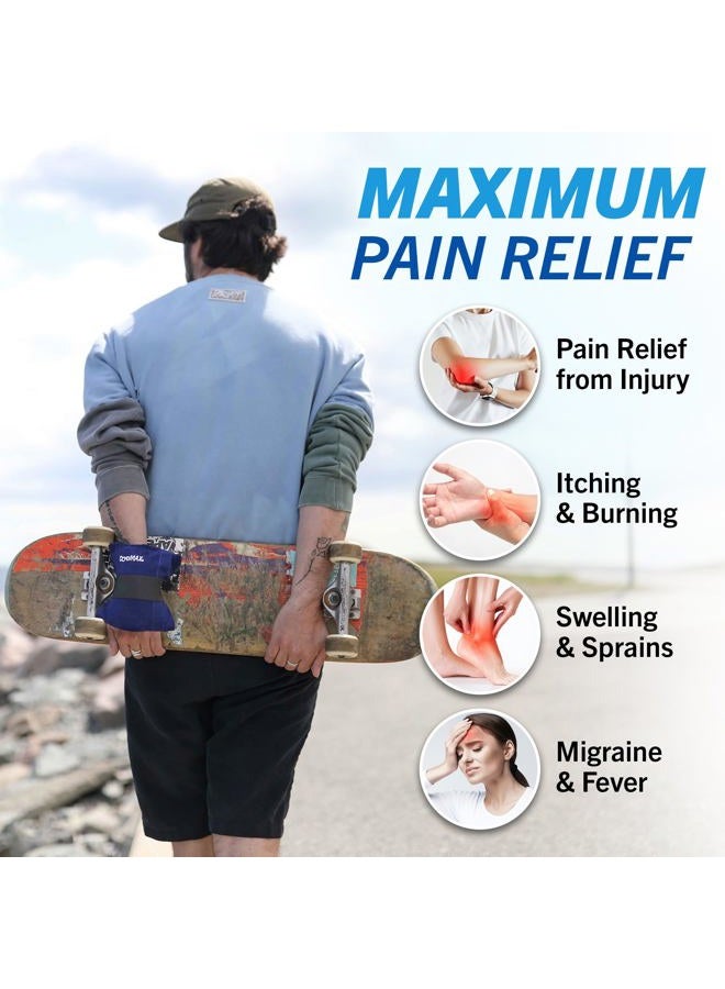 CryoMax حزمة باردة، قابلة لإعادة الاستخدام، علاج بارد لمدة 8 ساعات، صغيرة، 6" × 6" (عبوة من 2) - Image 4