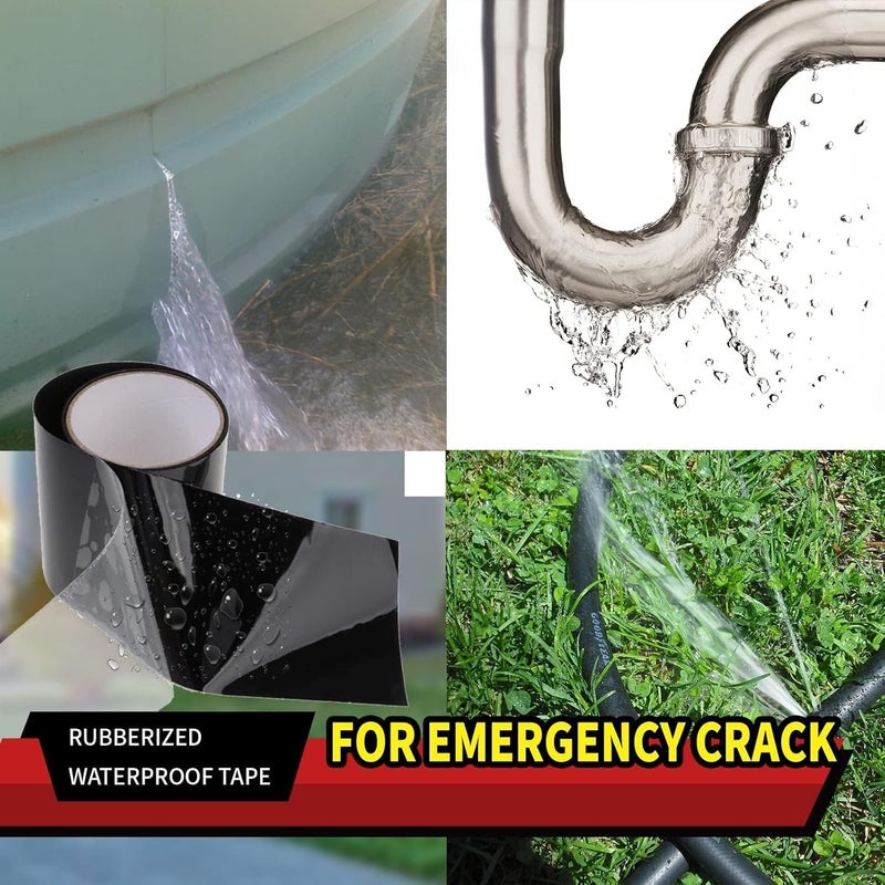 Bolivia's Duct Tape, 4" X 59" Rubberized Waterproof Tape, Electrical Tape, Insulation Tape With Strong Adhesive And Water-Resistant Backing, Duct Tape Heavy Duty For Indoor/Outdoor Traction Anti-Slip - Image 5