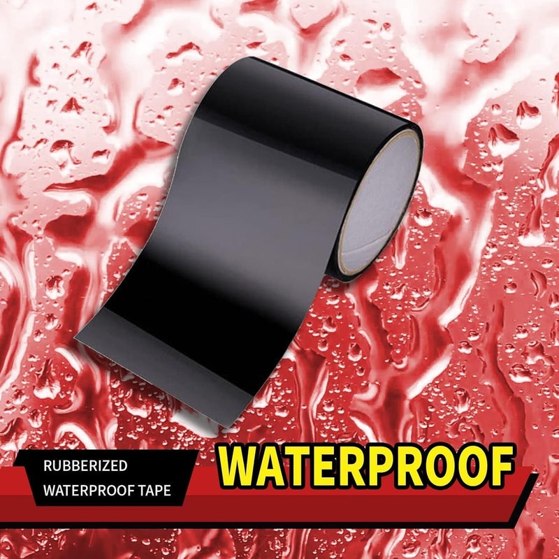 Bolivia's Duct Tape, 4" X 59" Rubberized Waterproof Tape, Electrical Tape, Insulation Tape With Strong Adhesive And Water-Resistant Backing, Duct Tape Heavy Duty For Indoor/Outdoor Traction Anti-Slip - Image 3