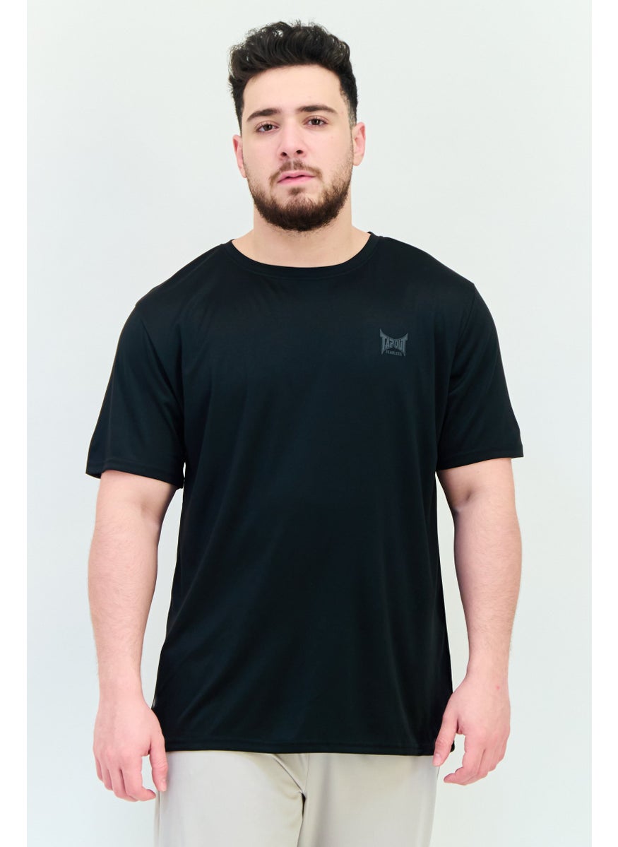 TapouT Men Sportswear Fit Short Sleeves Training T-Shirt, Black  - Image 1