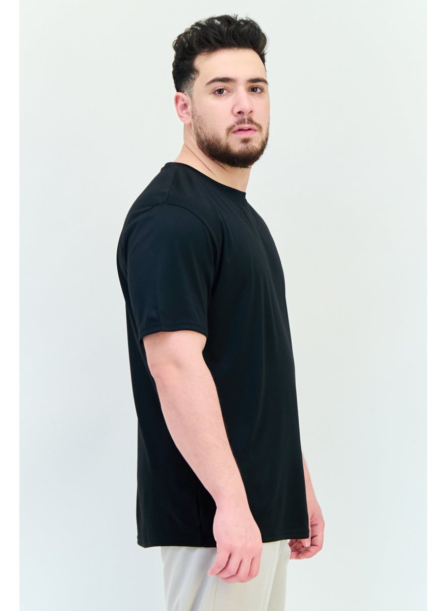 TapouT Men Sportswear Fit Short Sleeves Training T-Shirt, Black  - Image 2