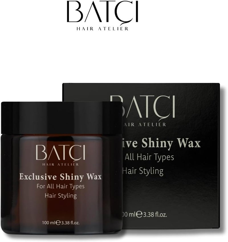 High strength upgraded material Batci Exclusive Shiny Wax Long-Lasting Radiant Shine Hair Wax, 100ml Simplified versatile design - Image 3