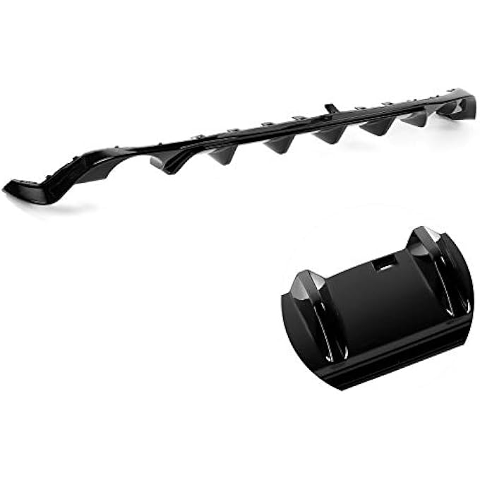 Haofy Gloss Black Heck Bush Catcher Diffusor Kit Improves Aerodynamic Performance for TCR for MK7.5 Facelift 2017-2020, ABS Plastic - Image 1