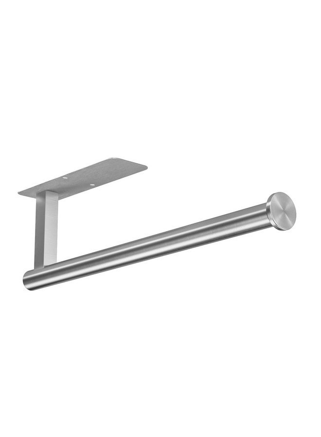 ASTOFLI Paper Towel Holder Under Cabinet No Drilling, Self Adhesive Paper Towel Holder Wall Mount for Kitchen Rack, Under Counter Napin Holder No Drill, RV, 304 Stainless Steel, Silver - Image 1