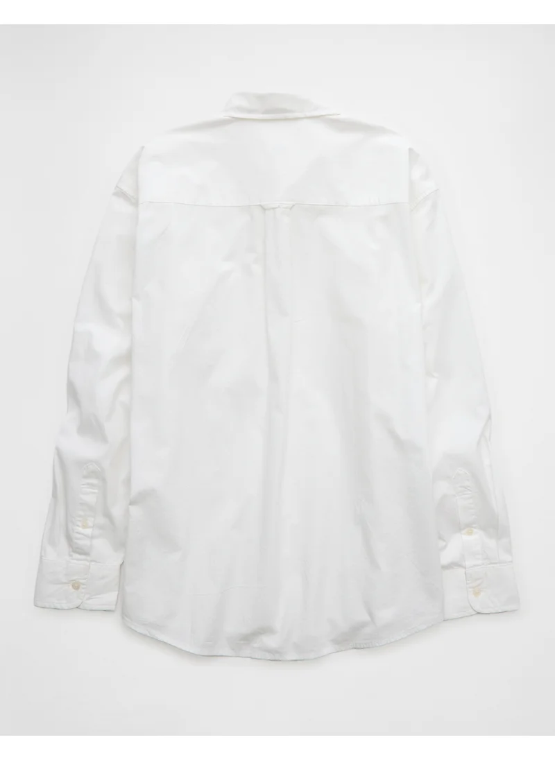 امريكان ايجل AE Everyday Poplin Striped Button-Up Shirt