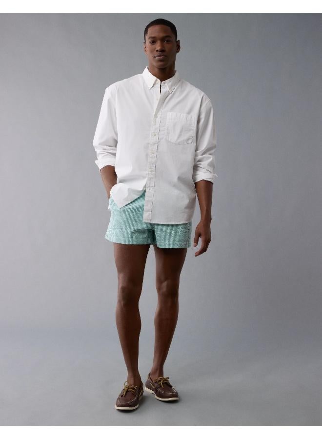 American Eagle AE Everyday Poplin Striped Button-Up Shirt  - Image 1