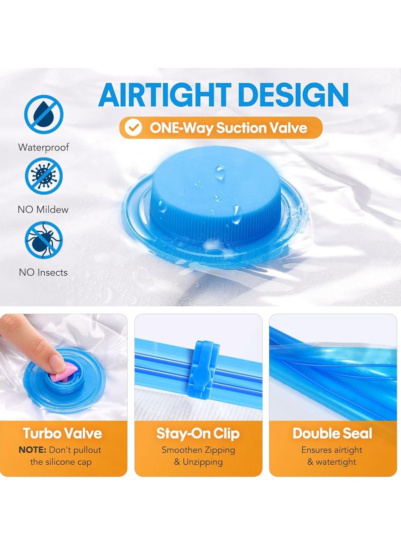 Dxmocos مجموعة من 5 أكياس تخزين مفرغة للسفر - جامبو - Image 3