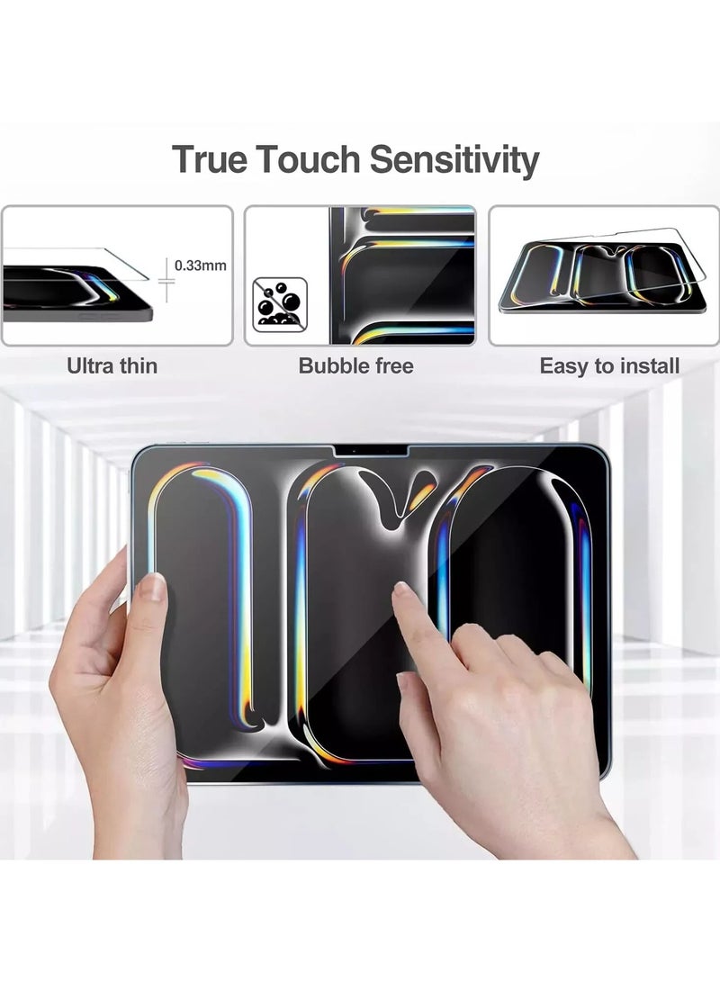 تي دبليو إي جي جي أو أن واقي شاشة iPad Pro 11 بوصة (2024)، واقي شاشة من الزجاج المقوى الشفاف لجهاز Apple iPad Pro 11 بوصة (2024) - Image 5