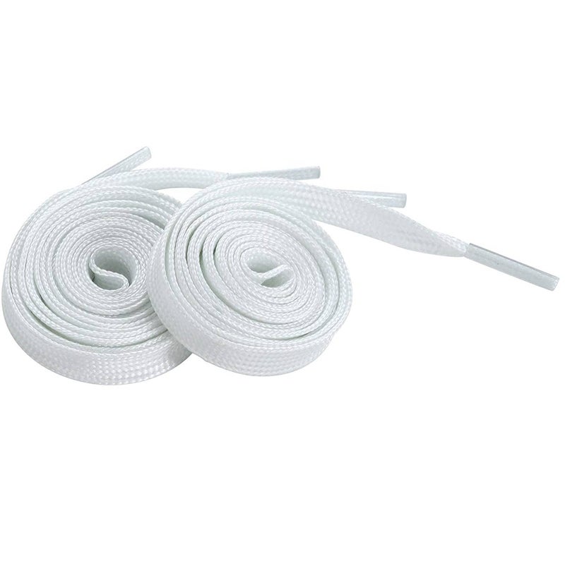 Lify Luminous Shoelace Athletic Sport Flat Shoe Laces Glow in The Dark Night- White- 1 Pair - Image 5