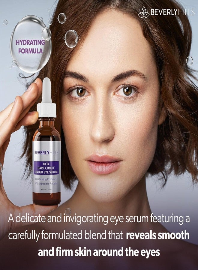Beverly Hills DCX Under Eye Serum for Wrinkles, Puffy Eyes and Dark Cirlces Treatment for All Skin Types | Anti Wrinkle Serum with Seaweed, Hyaluronic Acids & Peptides for Hydrated & Soft Skin, 30 mL - Image 2