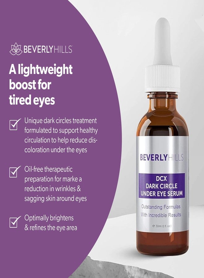 Beverly Hills DCX Under Eye Serum for Wrinkles, Puffy Eyes and Dark Cirlces Treatment for All Skin Types | Anti Wrinkle Serum with Seaweed, Hyaluronic Acids & Peptides for Hydrated & Soft Skin, 30 mL - Image 3