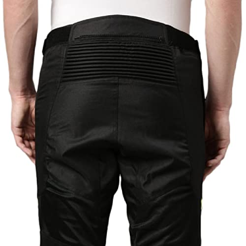 TVS Riding Pants for Men with CE Level-2 Knee Armor, High-Abrasion Resistance |Adjustable Comfort Fit Mesh for Ventilation|Day-Night Reflective Safety|Motorcycle Bike Accessories- (Black/Neon-XL) - Image 4