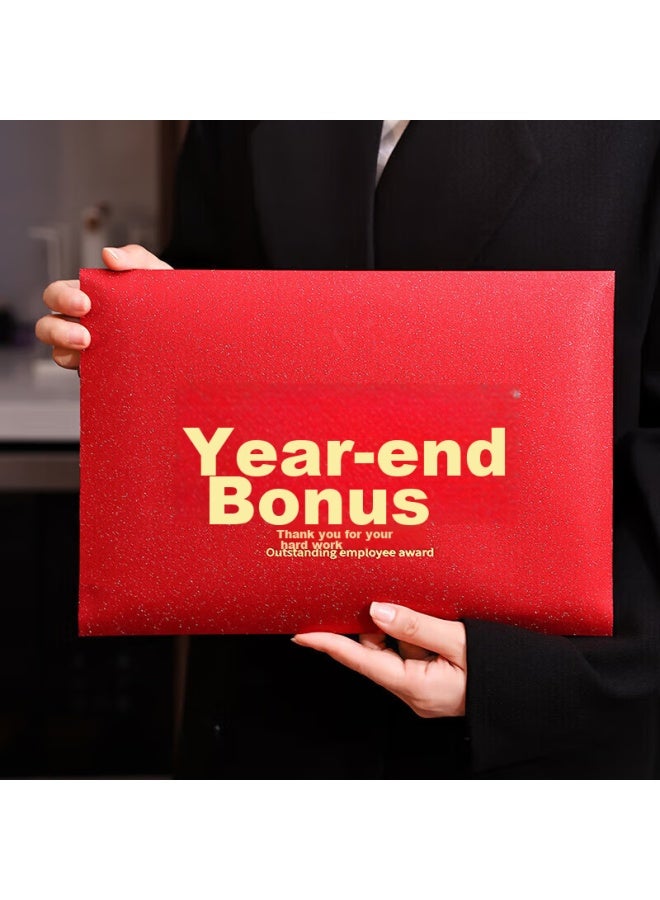 Green Reed Qingwei, Year-end Bonus Reward Red Envelope, Super Large Red Envelope 50,000 Yuan Version, Outstanding Employee Bonus Red Envelope, 2-pack - Image 1
