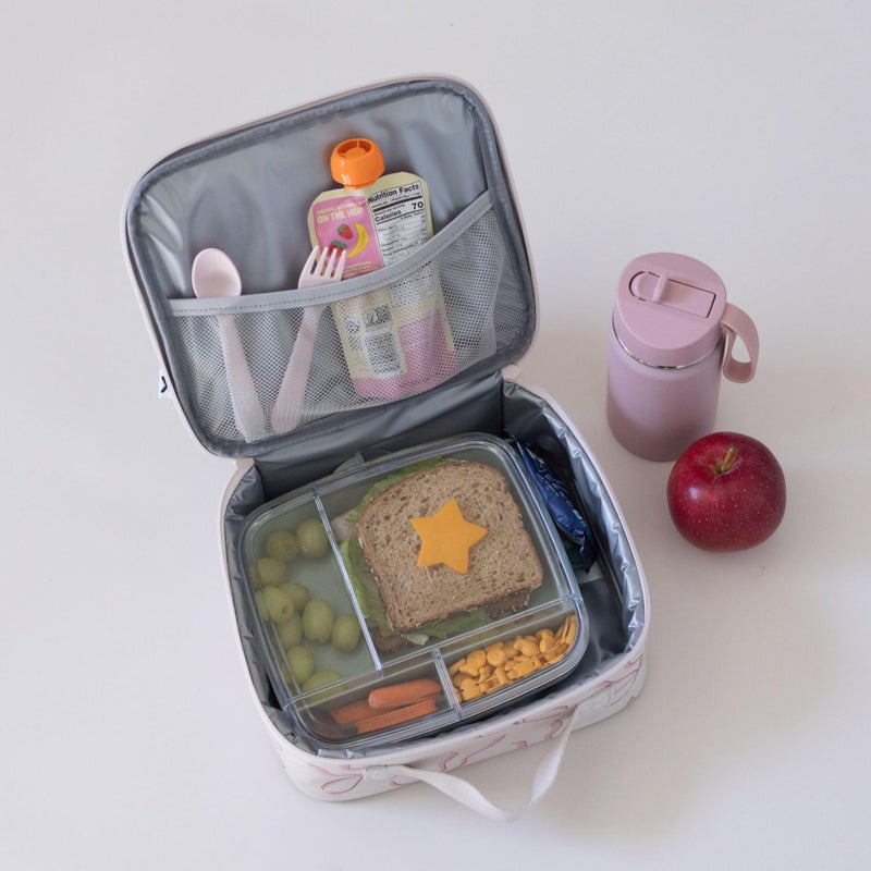 Tiny Twinkle Insulated Lunch Box for Girls and Boys | Durable and Reusable for School & Travel | Ages 3 and Up | Waterproof and Easy to Clean | PFAs and BPA Freeï¼ˆBowsï¼‰ - Image 5