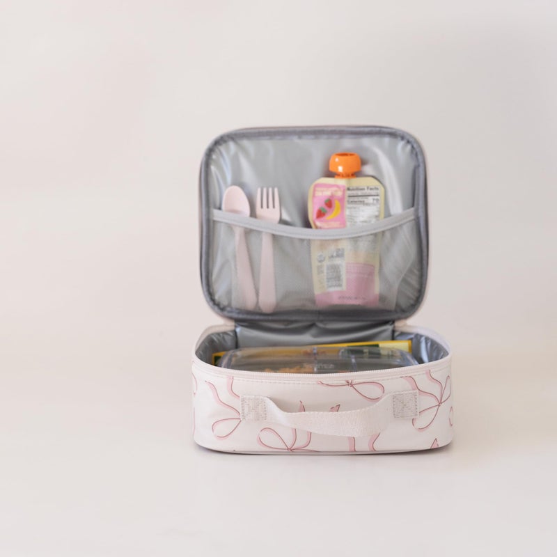 Tiny Twinkle Insulated Lunch Box for Girls and Boys | Durable and Reusable for School & Travel | Ages 3 and Up | Waterproof and Easy to Clean | PFAs and BPA Freeï¼ˆBowsï¼‰ - Image 4