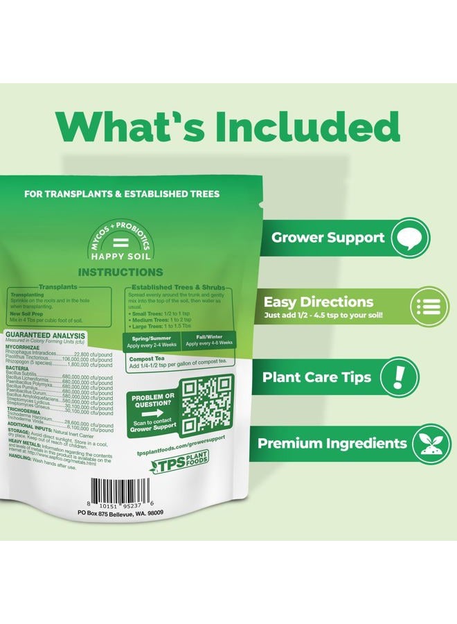 TPS NUTRIENTS Mycorrhizal Fungi for Trees, Tree and Shrub Mycos for Transplanting and for Established, Contains Mycorrhizae and Soil Probiotics (6 Ounces) - Image 3