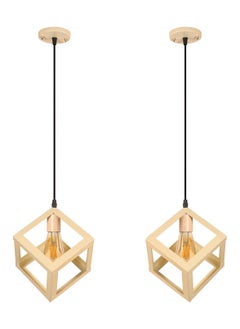 El Rawda Lighting 2 Pcs Modern And Unique Single Pendants Suitable For All Uses 22x22x70 cm  - Image 1