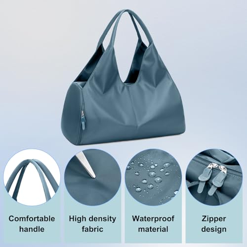 Forestfish Yoga Gym Bag For Women With Shoes Compartment & Wet Dry Storage Pockets Lightweight Duffel Bag, Navy - Image 4
