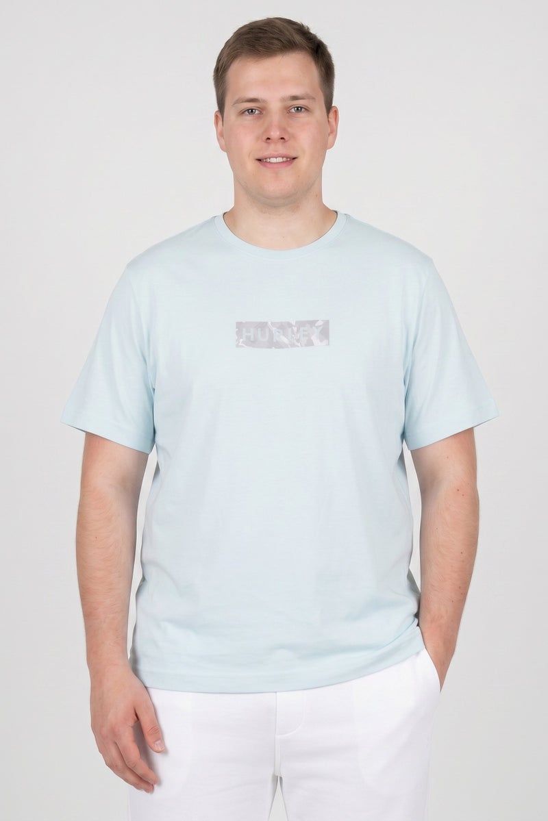 Hurley Men Sportswear Fit Short Sleeve Outdoor T-Shirt, Light Green - Image 1
